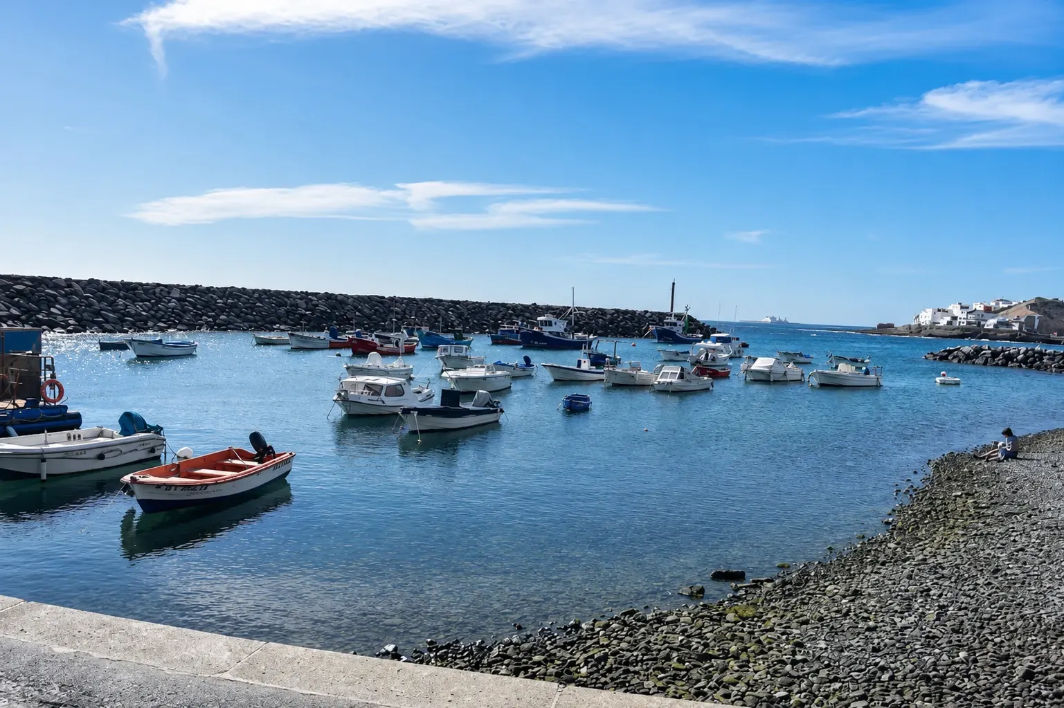 Puerto pesquero junto al alojamiento